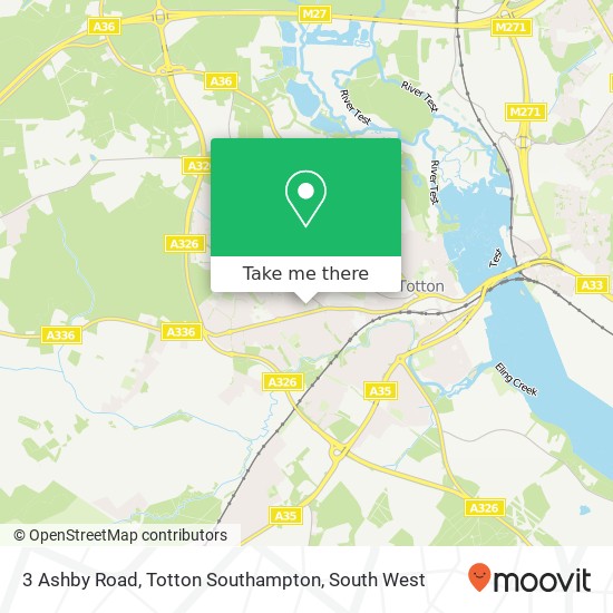 3 Ashby Road, Totton Southampton map