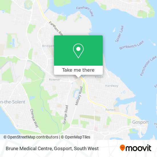 Brune Medical Centre, Gosport map