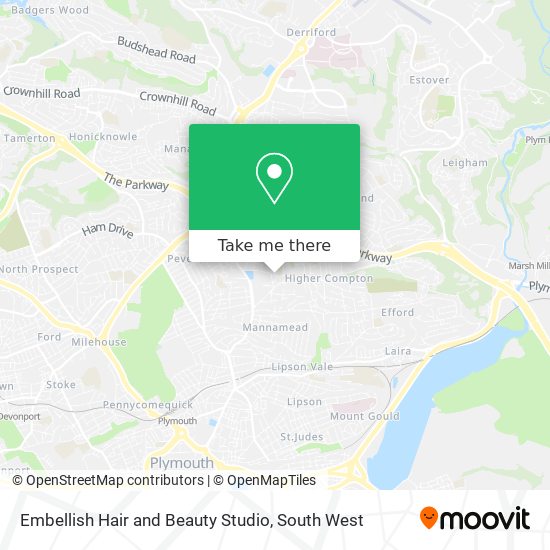 Embellish Hair and Beauty Studio map
