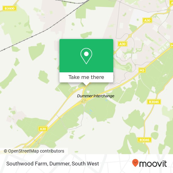 Southwood Farm, Dummer map