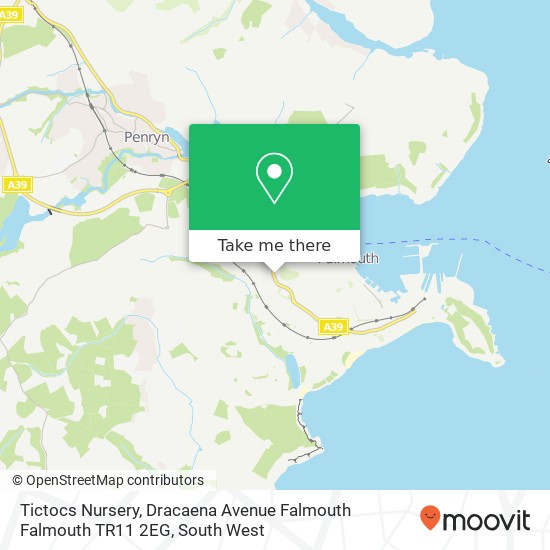 Tictocs Nursery, Dracaena Avenue Falmouth Falmouth TR11 2EG map