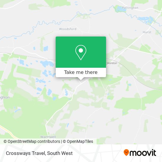Crossways Travel map