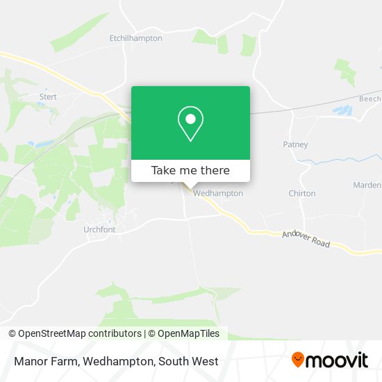 Manor Farm, Wedhampton map