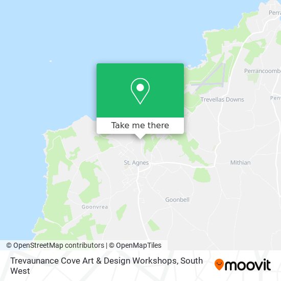 Trevaunance Cove Art & Design Workshops map