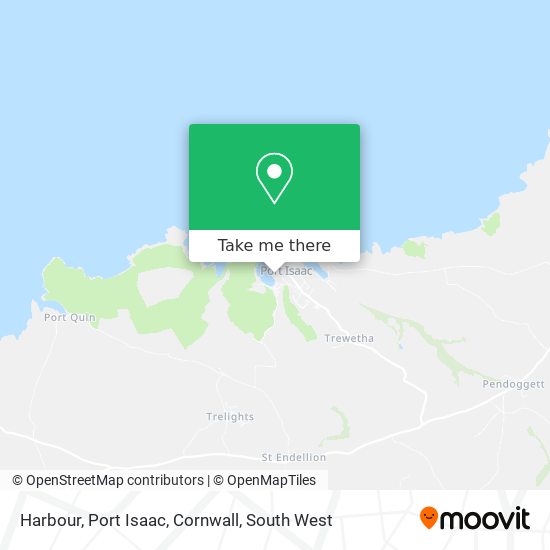 Harbour, Port Isaac, Cornwall map