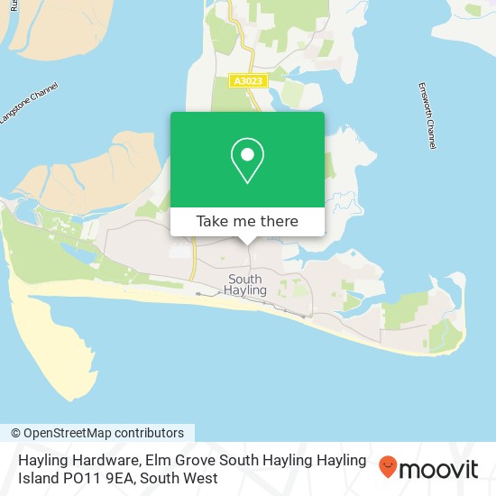 Hayling Hardware, Elm Grove South Hayling Hayling Island PO11 9EA map