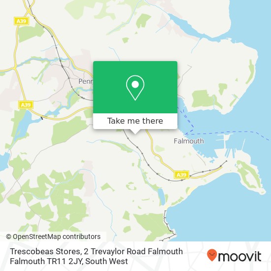 Trescobeas Stores, 2 Trevaylor Road Falmouth Falmouth TR11 2JY map