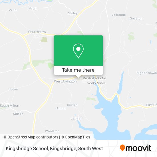 Kingsbridge School, Kingsbridge map