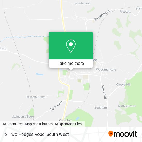 2 Two Hedges Road map