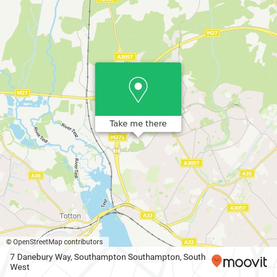 7 Danebury Way, Southampton Southampton map