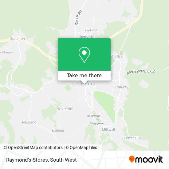 Raymond's Stores map