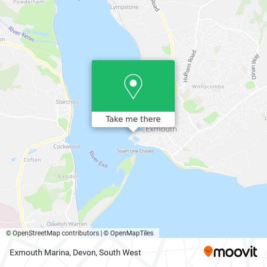 Exmouth Marina, Devon map