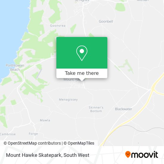 Mount Hawke Skatepark map