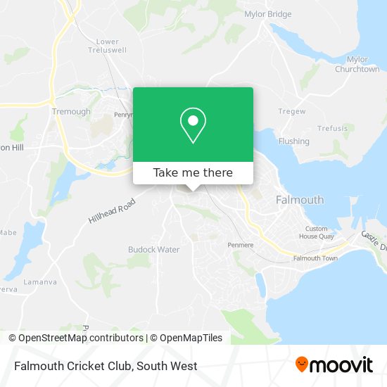 Falmouth Cricket Club map