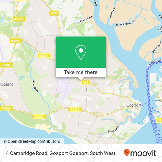 4 Cambridge Road, Gosport Gosport map