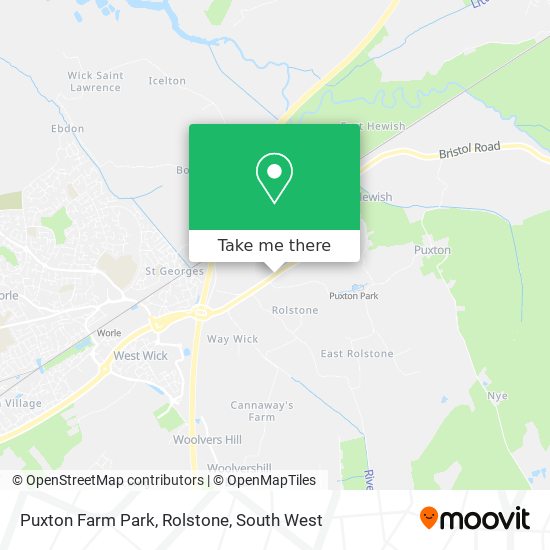 Puxton Farm Park, Rolstone map