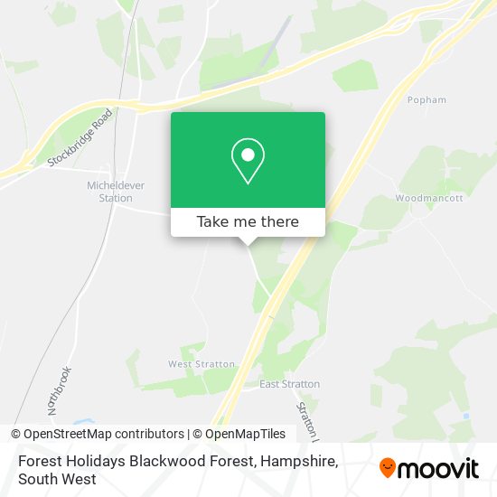 Forest Holidays Blackwood Forest, Hampshire map