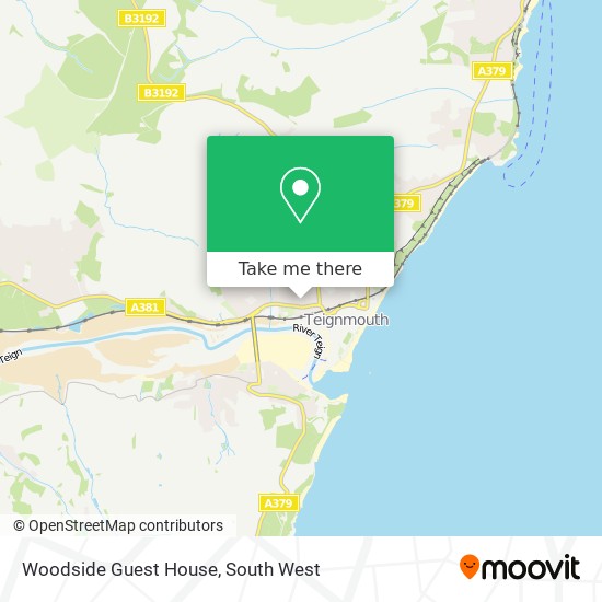 Woodside Guest House map