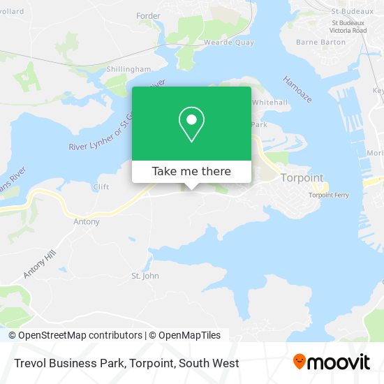 Trevol Business Park, Torpoint map