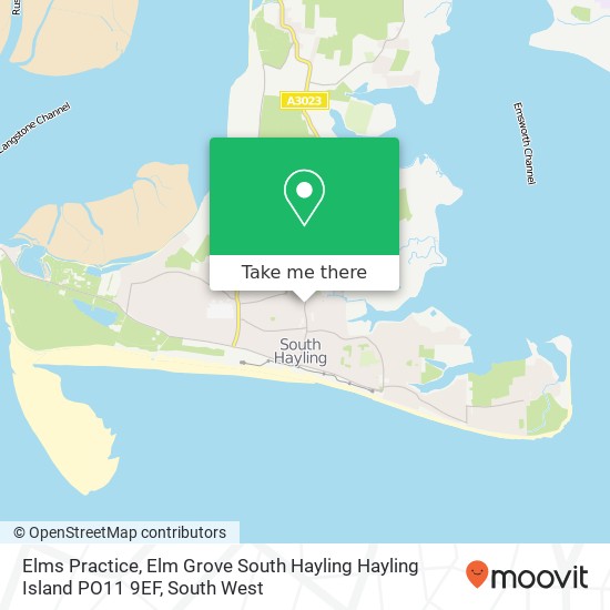 Elms Practice, Elm Grove South Hayling Hayling Island PO11 9EF map