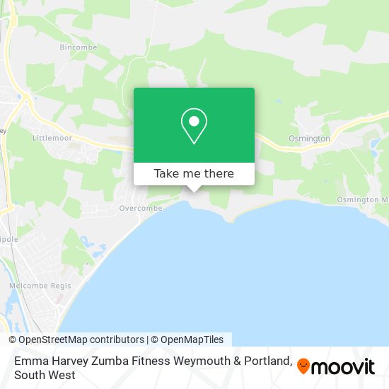Emma Harvey Zumba Fitness Weymouth & Portland map