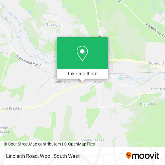 Lincleith Road, Wool map