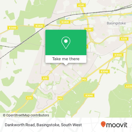 Dankworth Road, Basingstoke map