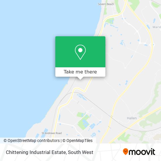 Chittening Industrial Estate map