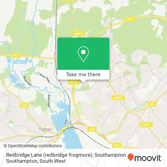 Redbridge Lane (redbridge frogmore), Southampton Southampton map