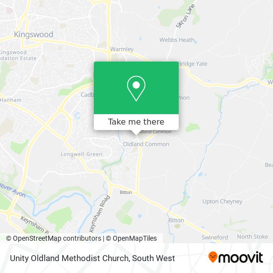 Unity Oldland Methodist Church map