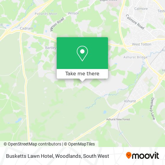 Busketts Lawn Hotel, Woodlands map
