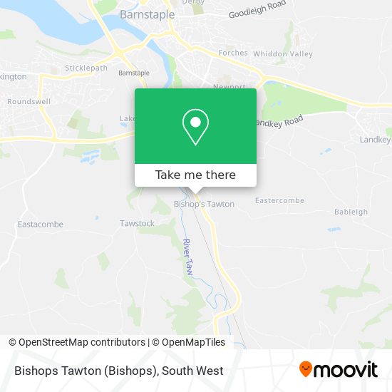 Bishops Tawton map