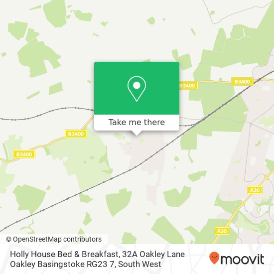 Holly House Bed & Breakfast, 32A Oakley Lane Oakley Basingstoke RG23 7 map