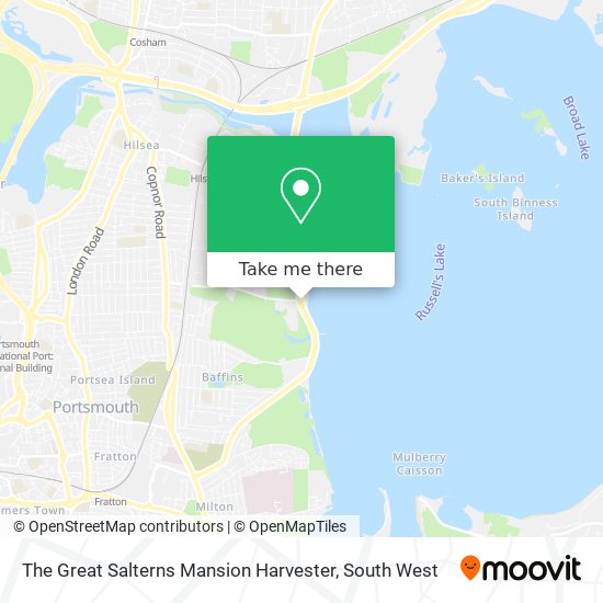 The Great Salterns Mansion Harvester map