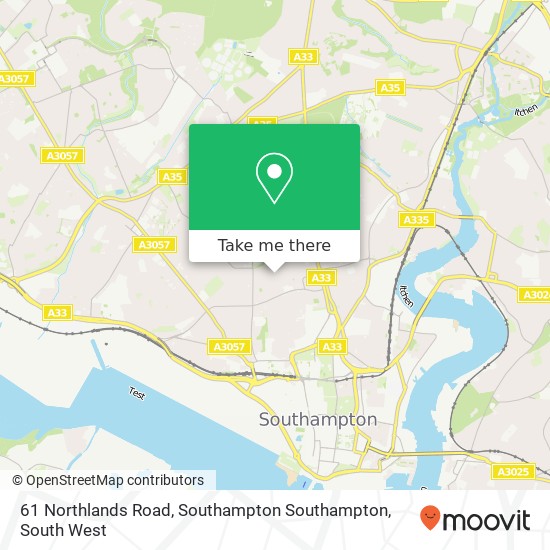 61 Northlands Road, Southampton Southampton map