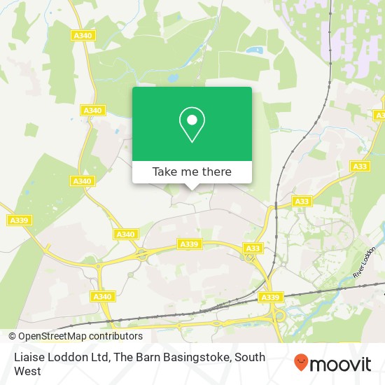 Liaise Loddon Ltd, The Barn Basingstoke map