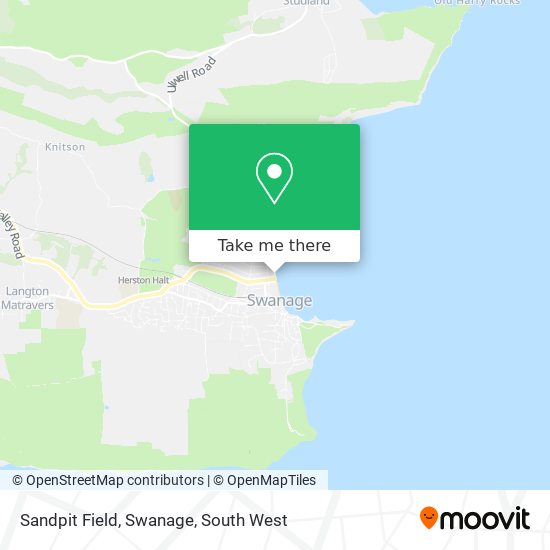 Sandpit Field, Swanage map