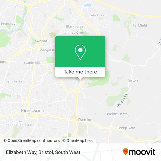 Elizabeth Way, Bristol map