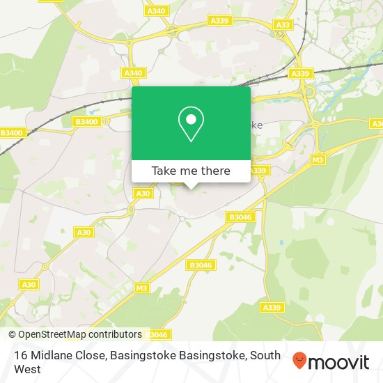 16 Midlane Close, Basingstoke Basingstoke map