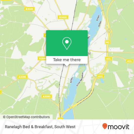 Ranelagh Bed & Breakfast map