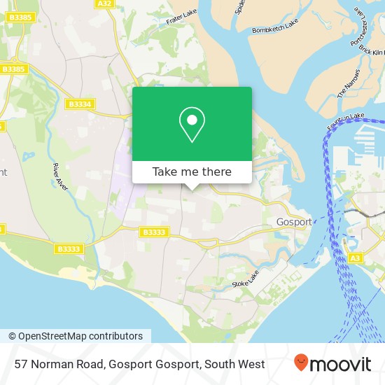 57 Norman Road, Gosport Gosport map