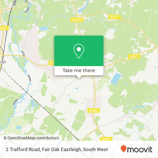 2 Trafford Road, Fair Oak Eastleigh map