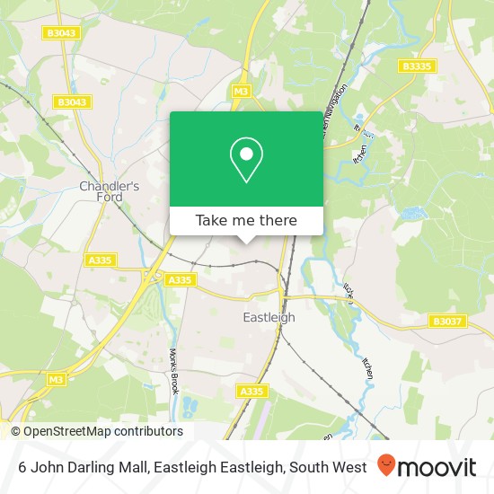 6 John Darling Mall, Eastleigh Eastleigh map