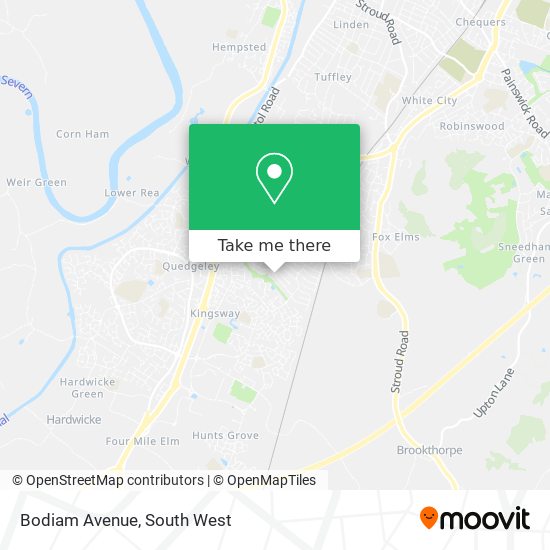 Bodiam Avenue map