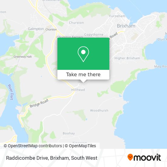 Raddicombe Drive, Brixham map