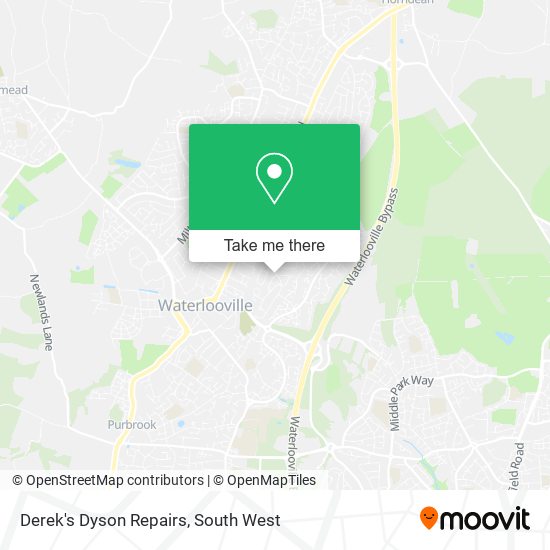 Derek's Dyson Repairs map