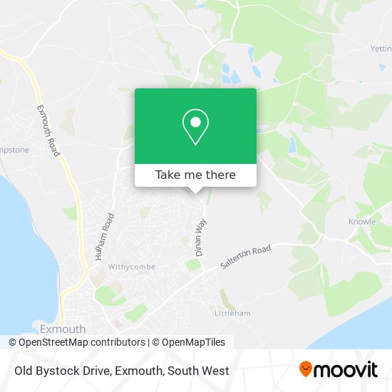 Old Bystock Drive, Exmouth map