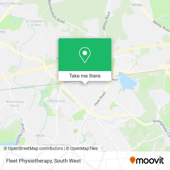 Fleet Physiotherapy map