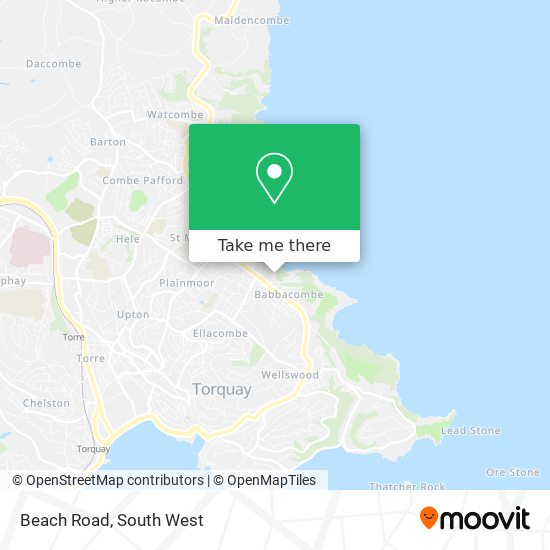 Beach Road map