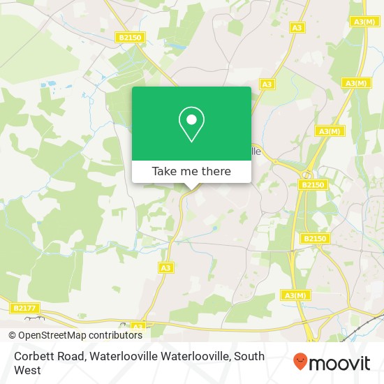 Corbett Road, Waterlooville Waterlooville map